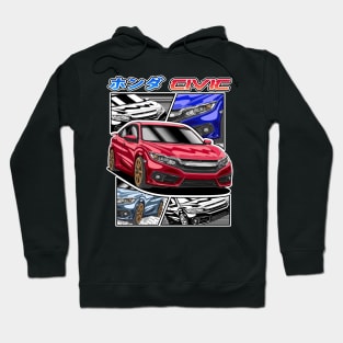 JDM Civic Street Racing Hoodie